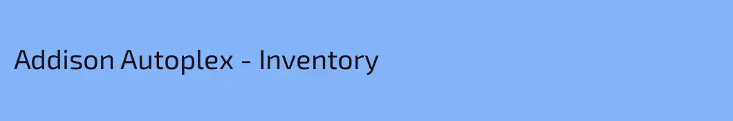 Addison Autoplex - Inventory